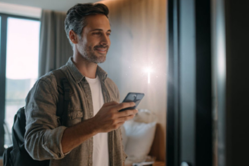 Now you can add your room key in your digital goole wallet or even your digital apple wallet