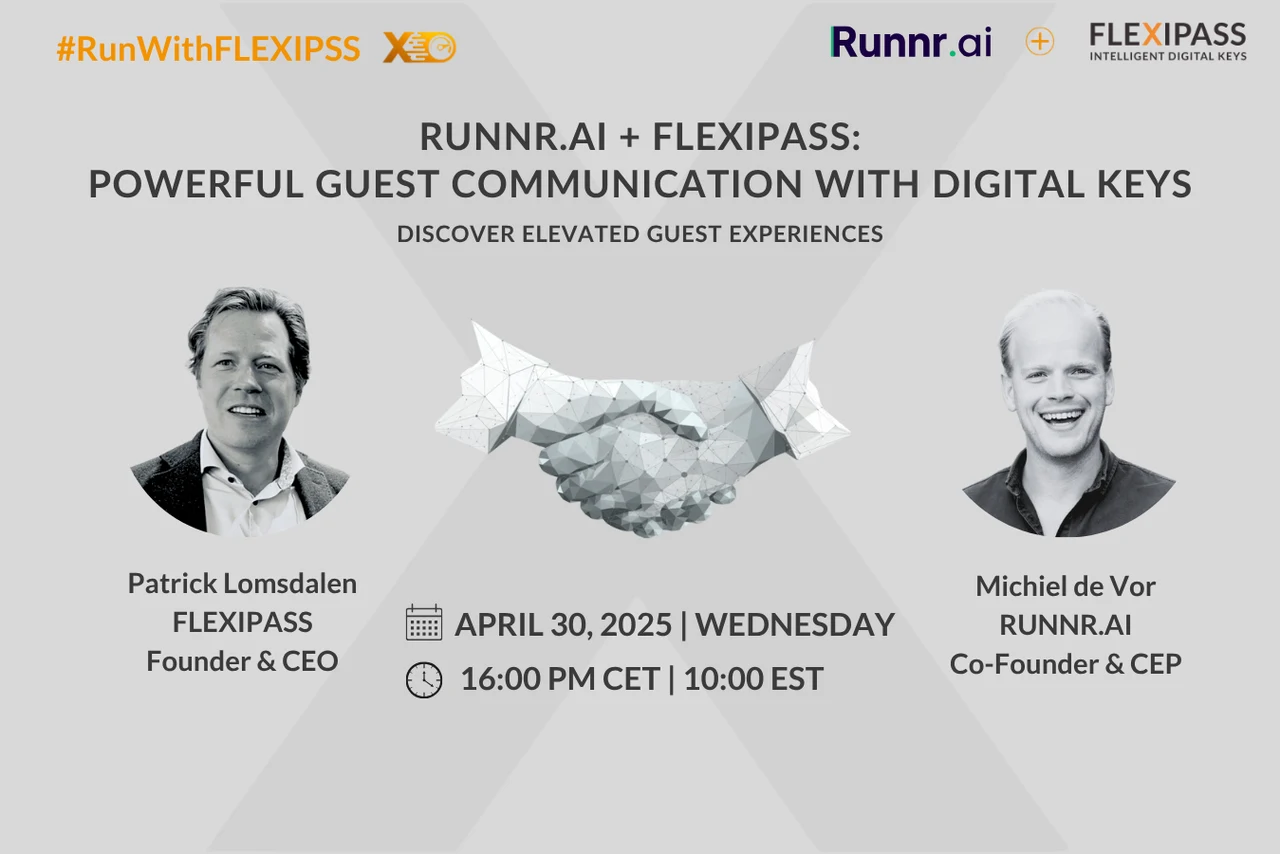 Original Runnr.ai + FLEXIPASS: messaging meets digital keys session artwork