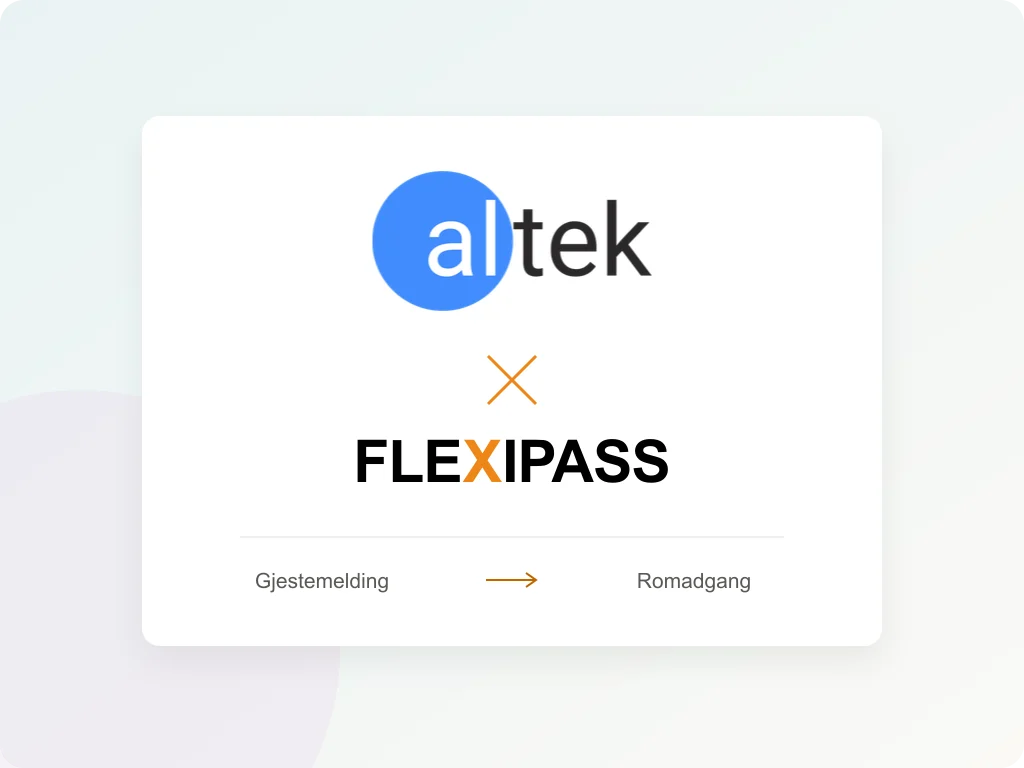 Altek.ai og FLEXIPASS: fra gjestemelding til romadgang