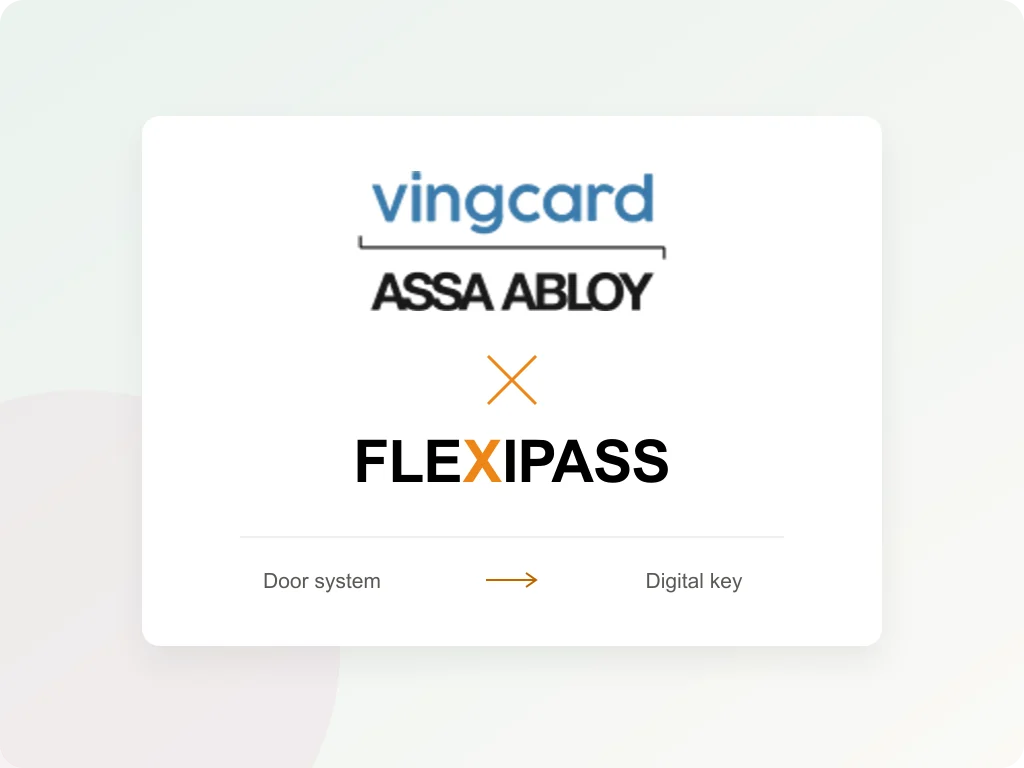 Vingcard and FLEXIPASS: door system to digital key