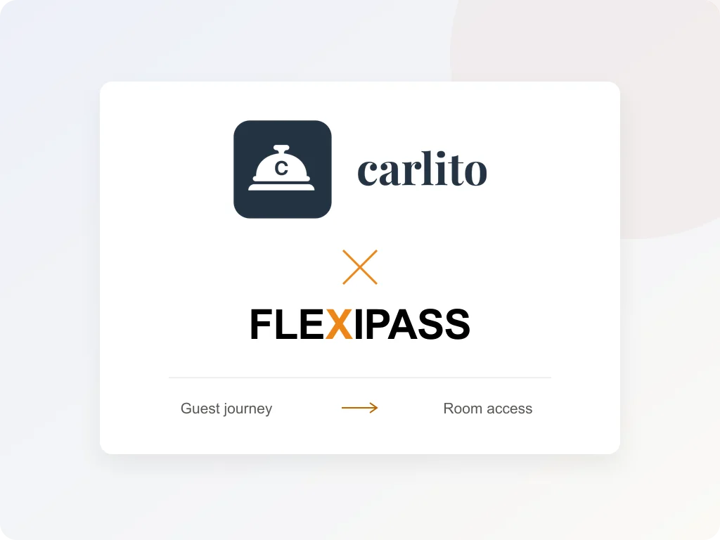 Carlito and FLEXIPASS: guest journey to room access