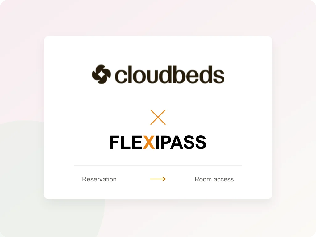 Cloudbeds and FLEXIPASS: reservation to room access