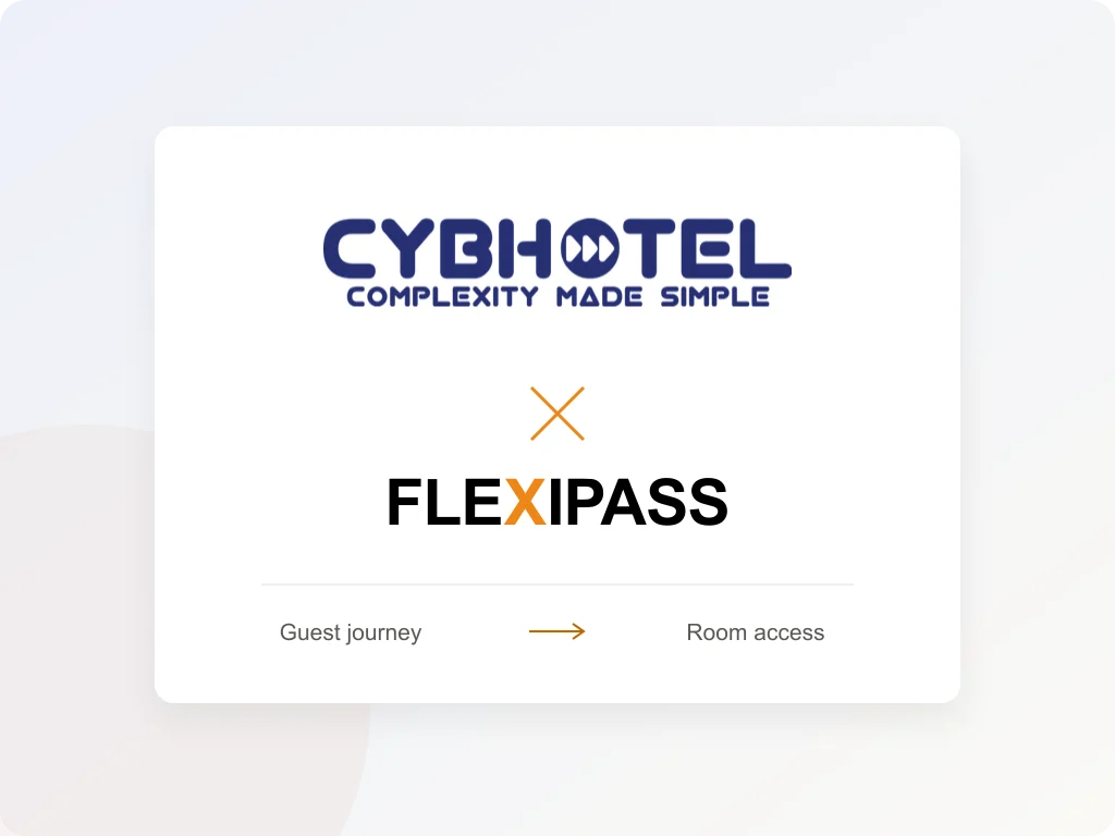 Cybhotel by Antoptima and FLEXIPASS: guest journey to room access