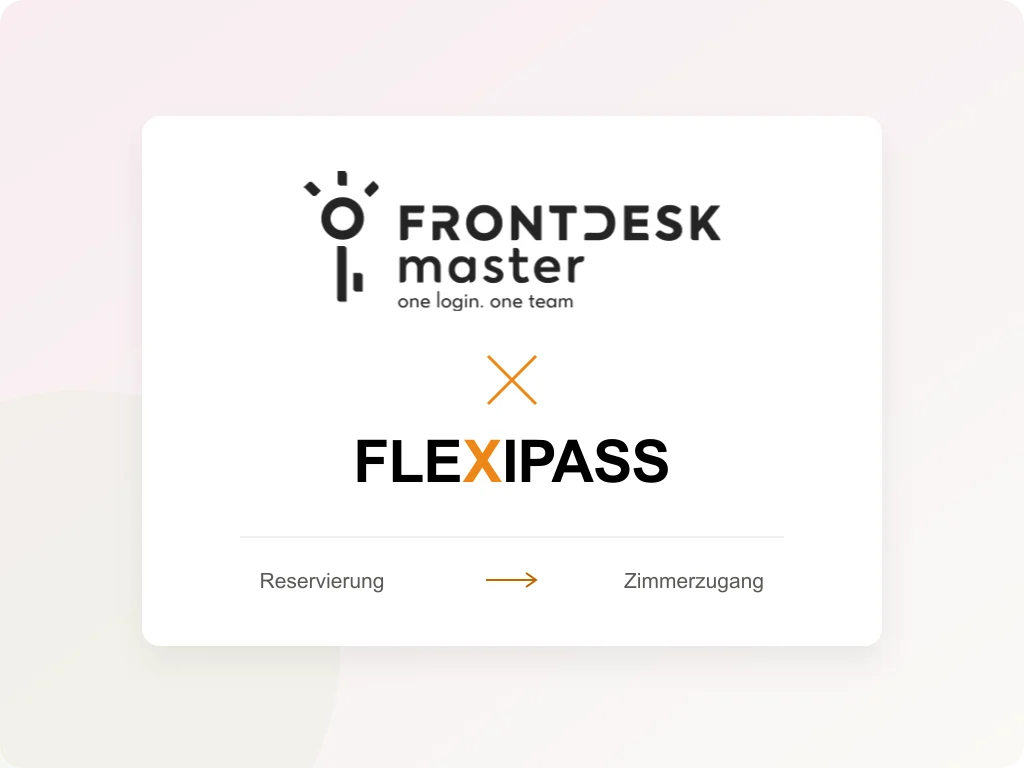 Front Desk Master und FLEXIPASS: von der Reservierung zum Zimmerzugang