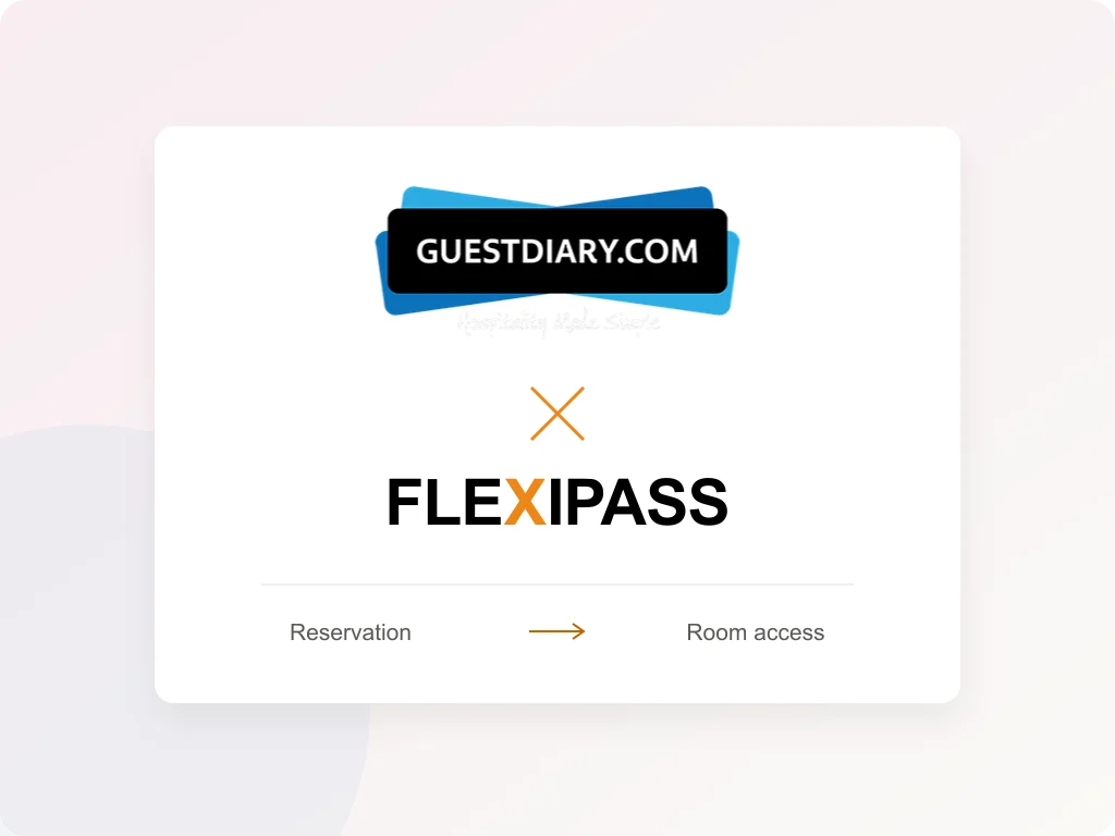 GuestDiary and FLEXIPASS: reservation to room access