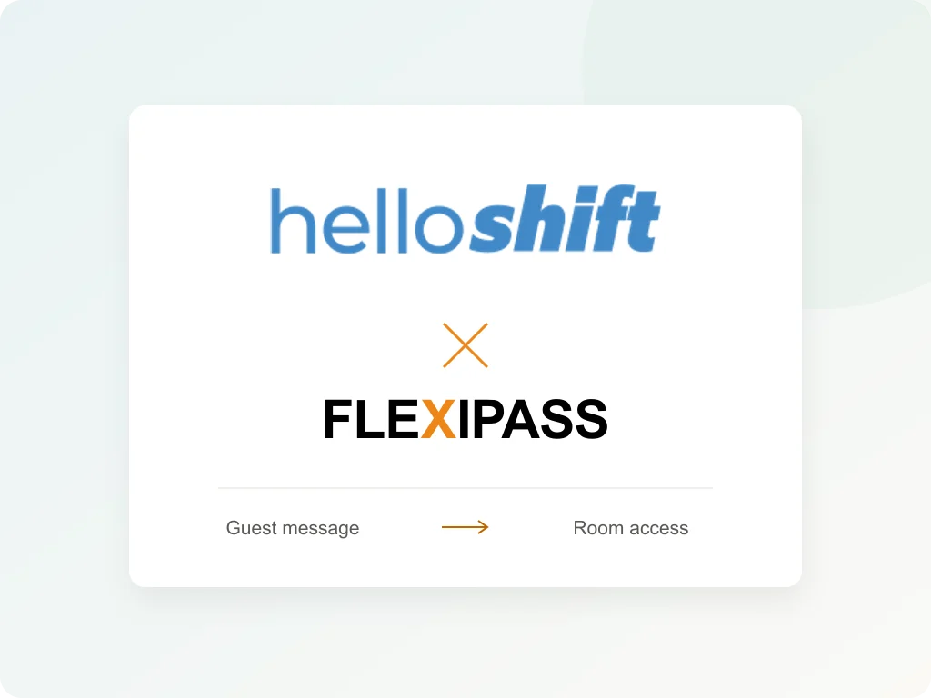 HelloShift and FLEXIPASS: guest message to room access