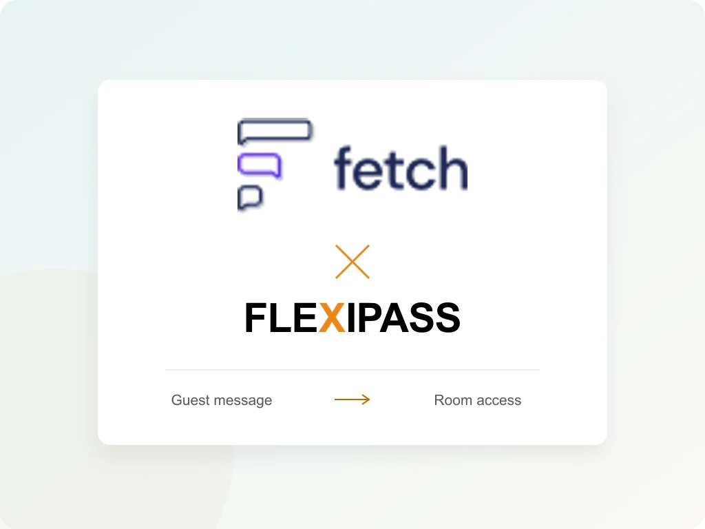 HeyFetch og FLEXIPASS: fra gjestemelding til romadgang