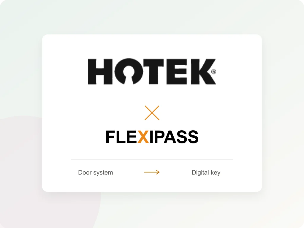 Hotek and FLEXIPASS: door system to digital key