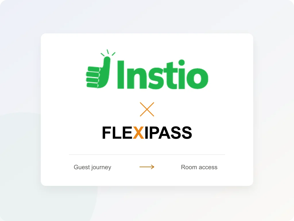 Instio and FLEXIPASS: guest journey to room access