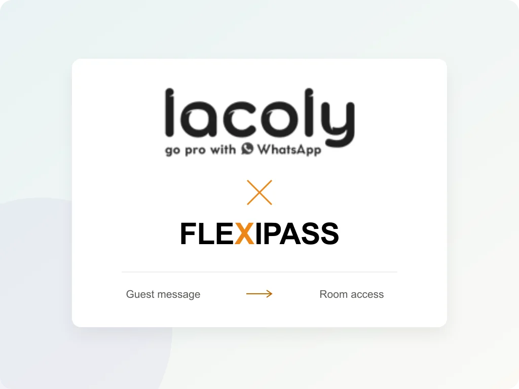 Lacoly and FLEXIPASS: guest message to room access