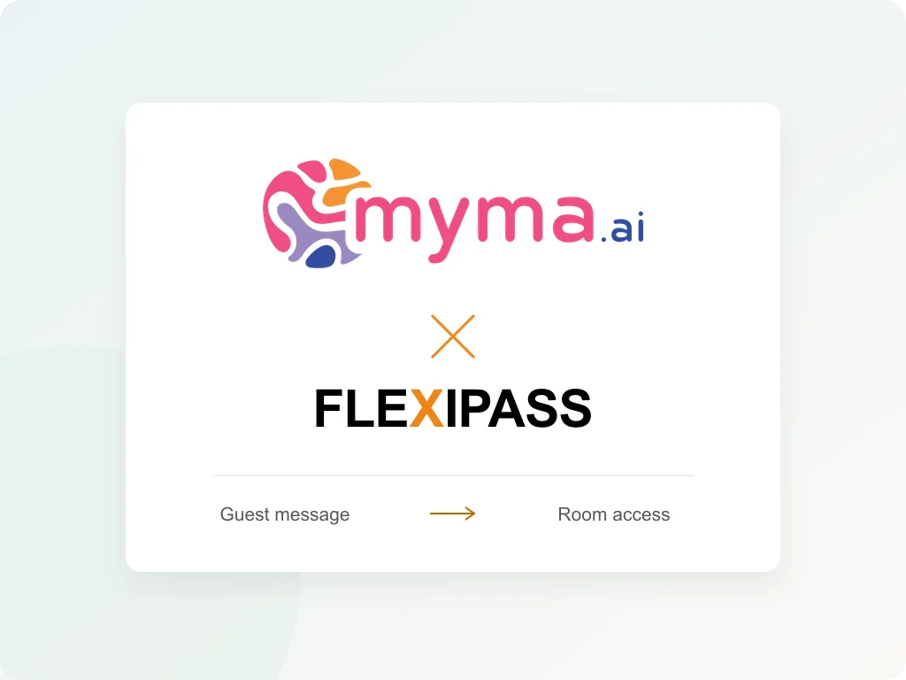 myma.ai und FLEXIPASS: von der Gästenachricht zum Zimmerzugang