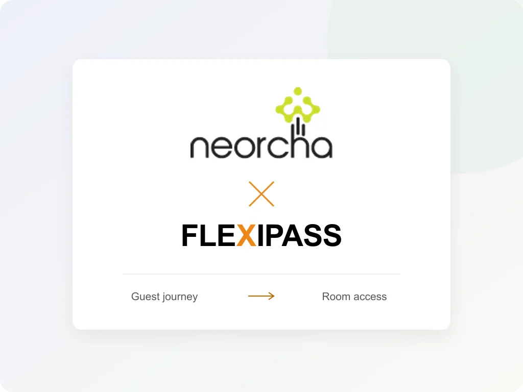 Neorcha and FLEXIPASS: guest journey to room access