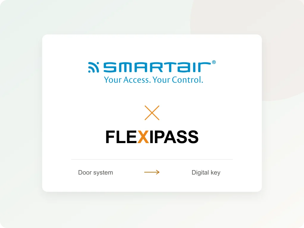 SMARTair and FLEXIPASS: door system to digital key
