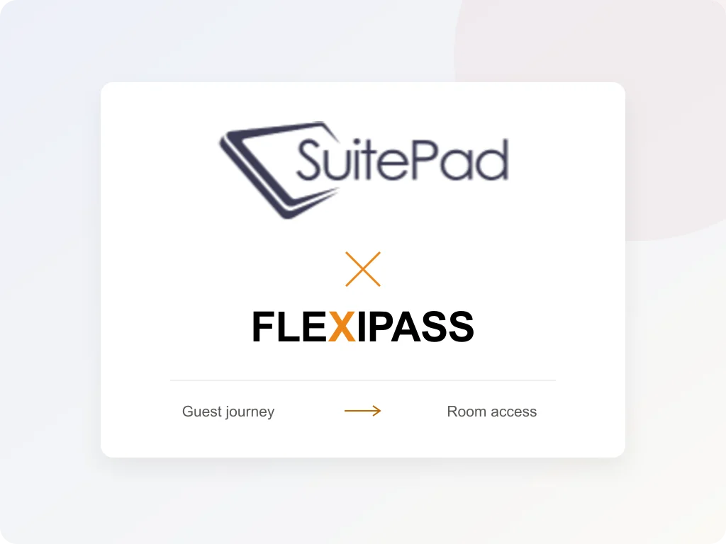 SuitePad and FLEXIPASS: guest journey to room access