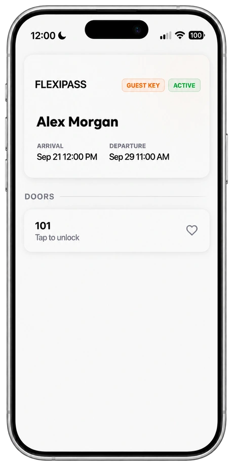 Webkeys guest interface